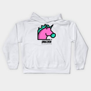 Unicorn Magic Horse Pink Blue Kids Hoodie